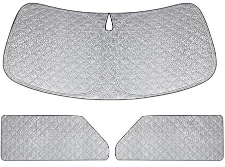 Opaltool Parasol Ventana Lateral Coche para Mini Cooper F56 2015-2025 3 Puertas, Juego de 3 Protector Solar para Parabrisas, Anti-UV, Privacidad y Protección Solar Eficaz