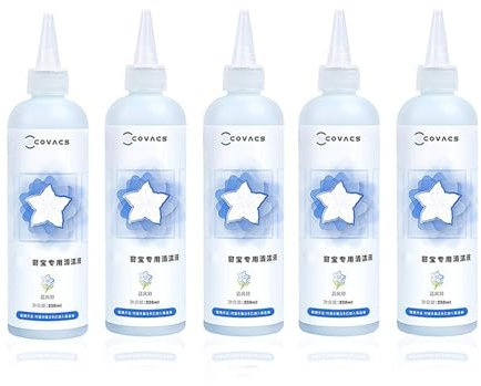 230ml Robotic Window Cleaner Liquid | Compatible with ECOVACS Winbot W2 PRO OMNI/W2 OMNI/W2 PRO/W1 PR/W1/W850/960/MINI | Multi-Surface Glass Cleaner Solution, for Home/Office Windows(5pcs)