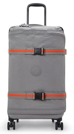Kipling Spontaneous M Medium Wheeled Luggage, Upright, Inviting Grey (Grey)