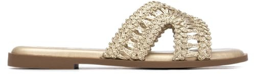 XTI - Sandalen Damen Gold - Bequeme und vielseitige Schuhe - Casual Mode - Modell 14537301 (Größe 37)