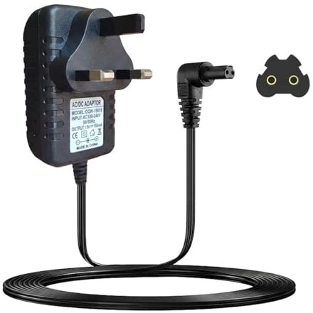 15V Charger for Black and Decker Dustbuster Vacuum | AC/DC Power Supply Adapter Replacement UK Plug | AC100-240V 50/60Hz | 1.5m Cable