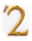 3 Solid Brass House Number 2 Front Door Building Porch Gate Address Two