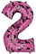 Amscan Ballon aluminium chiffre Minnie 66 cm - Rose