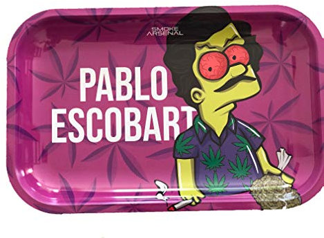 Smoke Arsenal Premium Pablo Escobart Metal Rolling Tray, 7 * 11 Size
