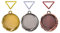 Henecka 🥇 🥈 🥉 Medaillen, Winner Medaillen mit individuellem 50 mm Sport-Jubiläum-Motiv-Emblem & Wunschgravur, inklusive Halsband, wählbar in Gold, Silber, Bronze (Gold)