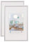 walther design Bilderrahmen silber 40 x 50 cm Doppelpack, New Lifestyle Kunststoffrahmen KV050SD