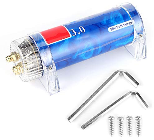 Hlyjoon Car Capacitor, 3.0 12V DC, 2 Channels, HLYJ-2CH12V, Hlyjoonh2d9wvu8tr