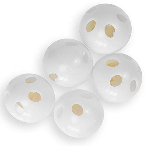 maDDma 5 Rasselkugeln zum Einnähen Rasselball Stoffspielzeug Kuscheltier-Reparatur Größenwahl, Größe:33mm