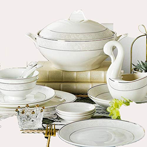 Céramique Assiette Creuse Assiette En Grès Assiette À Pâtes Assiette À Salade Service De Table Porcelaine,A