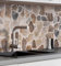 MyMaxxi Küchenrückwand Folie selbstklebend matt - einfache Montage ohne Bohren 0,4mm stark Versteift - Motiv Mauer 04-60cm hoch - Spritzschutz Küche Klebefolie - Stein Ziegel 400 x 60cm