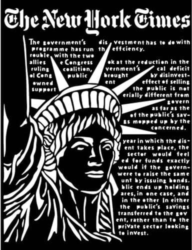 Thick stencil cm 20X25 - Sir Vagabond Aviator Statue of Liberty