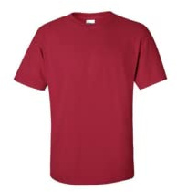 Heavy Cotton 100% Cotton Tshirt (G500), Cardinalred, Large