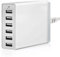 USB Charger ENNOTEK USB Multi Charger Plug 6-Port Fast Charging Station (50W/10A) with 1.5M Detachable UK Power Lead For Mobile Phones & Tablets Home Office Use - White
