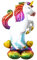 Folienballon XL riesen Einhorn Ballon - Deko Luftballon Geburstage Party Mädchen Kindergeburtstag Set Kinder Helium Ballon XXL Kindergeburtstag Helium Luftballons Kopper-24 Einhorn regenbogen stehend
