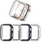 COMMUTER - Protector de pantalla para Apple Watch SE (2ª generación)/SE/6/5/4 de 1.575 pulgadas, cubierta ultrafina de policarbonato duro incorporado, película de vidrio templado para COMMUTER Watch