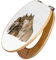 banjado Design WC Sitz Bambus Absenkautomatik 45,8x37,5cm / Toilettendeckel mit Absenkautomatik Holz/hochwertiger Bambus Klodeckel/WC-Sitz für gängigen Toiletten/Motiv Wölfe
