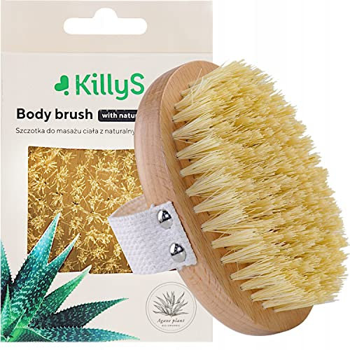 SPAZZOLA CORPO CON SETOLE IN AGAVE NATURALE