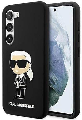 KARL LAGERFELD Hülle KLHCS23MSNIKBCK Samsung S23+ S916 schwarz silikon Ikonik