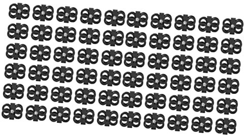 CLISPEED 120 Pièces Boucle De Réglage Boot Lacets Chaussures Lacets pour Baskets Chaussures De Randonnée Lacets Tendeur Connecteur Chaussures d'escalade Boucle Métal Lacet Boucles