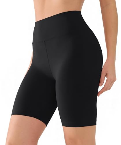 VALANDY Creamlush Biker Shorts for Women - 8 High Waisted Buttery Soft Athletic Yoga Shorts (S-5XL)