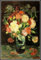 Vase mit Nelken 1886 Gemälde von Vincent Van Gogh Crafts Graphie DIY Ölgemälde für Erwachsene, Malen nach Zahlen Kits, Acrylgemälde 40 x 50 cm