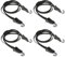 HOUSON 4 Stück Fahrrad Spanngur mit Haken, elastischer Fahrradgurt Fahrrad-Bungee-Seile mit Haken Fahrrad-Gepäckgurte Spannband 68cm für Motorrad Fahrrad