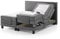 UNIVANDO Boxspringbett 160x200 elektrisch verstellbar mit Motor - 7 Zonen Taschenfederkernmatratze - TFK Härtegrad H2 - H3 Wendematratze - Boxspringbett mit verstellbarem Kopf-& Fußteil (grau)
