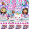 82 Pcs Décoration Anniversaire Gabby 3 Années - Thème, Ballons, Vaisselle pour Maison