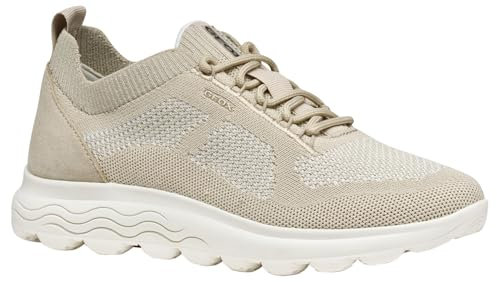 Geox Femme D SPHERICA E Basket, Lt Taupe, 40 EU