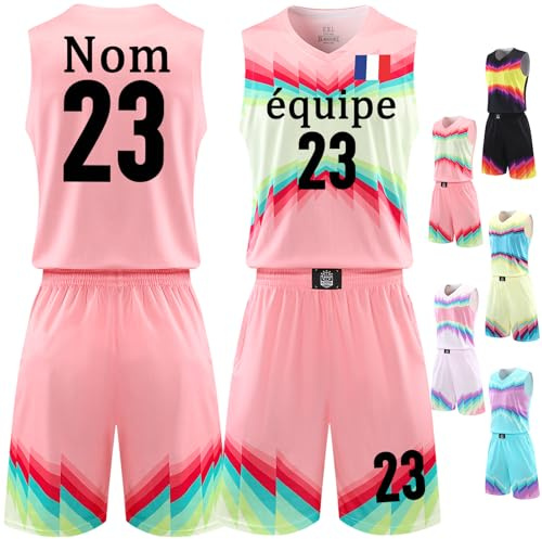Maillot de Basket Personnalisé Enfant Homme Femme Ensemble Basket Enfant Personnalisé et Nom Numéro Logo