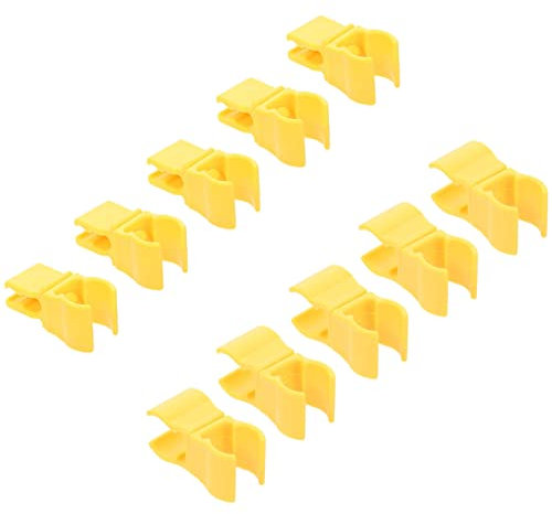 10pcs Football Goal Connector Fixing Clip Soccer Goal Net Clips Outdoor Sports Fixer Clip Goal Post Net Hooks Soccer Use Equipment Sports Equipment Football Door Connector Plastic HONMEET