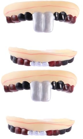 Alasum 2St Zahnersatz Knebelspielzeug gruselig Halloween-Vampirzähne Halloween-Taschenfüller Halloween Scherzartikel Fake zähne False Halloween-Gebiss Halloween-Deko-Requisite