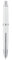 Jinhao 10 Series Press Fountain Pen Pearl White Retractable Fine Nib with Ink Converter and Metal Pen Box Set (Silver Clip Version)