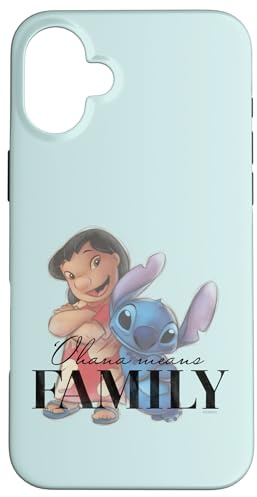 Disney 100 Anniversary Lilo & Stitch D100 Quote ‘Ohana Case for iPhone 16 Plus