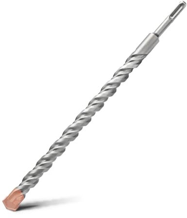 HSAWBIT Foret de maçonnerie SDS Plus 16 mm x 350 mm de long, pointe en carbure de tungstène SDS Plus, pour mur, pierre, béton, brique