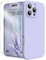 INGIDO Coque pour iPhone 16 Pro, Coque en Silicone Liquide avec Protection de l'appareil Caméra de Doublure en Microfibre de Protection Antichoc pour iPhone 16 Pro 6,3 Pouces - Violet