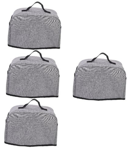Cabilock 4 Piezas Cubierta De La Máquina De Pan Colador Máquina Para Hacer Pan Amarillo Cocina Horno De Convección Pantalla Protectores De Arrugas Tapa Calentador Fabricante Poliéster Grey
