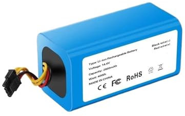 Batería De Iones De Litio De 14,4 V, 12800 MAh Y 3500 MAh, Compatible Con Aspiradoras Robot Cecotec Conga 1290, 1390, 1490 Y 1590, Compatible Con Aspiradoras Gutrend Echo 520.(9800mAh)
