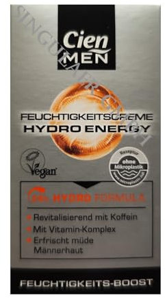 Cien MEN Hydro Energy Feuchtigkeitscreme mit Hyaluron und revitalisiendem Koffein 1x50ml