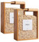 2Pcs Cereal Containers Storage, 9.1x6.8x3.2 Inch Bamboo Rice Dispenser with Removable Lids, Clear Flour Storage Containers for Kicthen