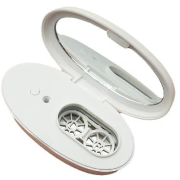 Muyilanc Ultrasonic Contact Lenses Case Cleaner Portable Protein Removal Machine Efficient Tear Cleaning Container B