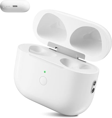 Glitfix USB-C Kabellose Ladecase Kompatibel mit Air Pods 3rd, Wireless Charging Case Replacement Original mit Bluetooth Pairing Synchronisierungstaste für Air Pods 3rd, Type-C-Schnittstelle