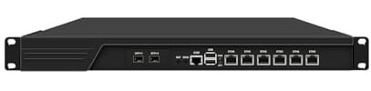 1U Firewall Appliance 10GbE, PFSense, OPNsense, VPN, 2th Gen Core I7 2620M, 2640M, RJ16, 6 x 2.5GbE I226-V, 2 x SFP+ 82599ES 10GbE, 8G RAM, 64G SSD