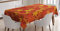 ABAKUHAUS Orange Tischdecke, Herbst Ahornblätter, Für den Inn und Outdoor Bereich geeignet Waschbar Druck Klar Kein Verblassen, 140 x 200 cm, Dunkelorange