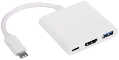 AKYGA AK-AD-57 4 Ports USB C Hub USB C HDMI USB A 3.0 Adapter Splitter 20cm