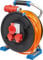 as - Schwabe Xperts Doppelrohr Profi-Kabeltrommel 25 m H07BQ-F 5G2,5 mit 400V CEE Stecker, 2 Schutzkontaktsteckdosen 230V, 1 CEE-Steckdose 5-polig, 400V 16A, Klappdeckel, IP44, Made in Germany, 23663