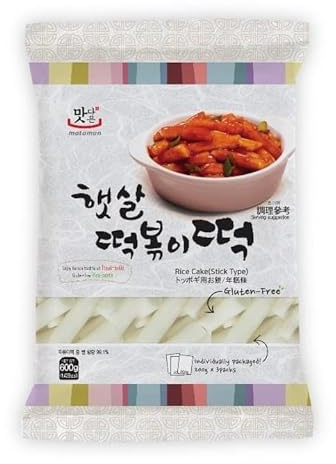 Matamun Instant Rice Cake Stick Type 600g (3 x 200g) Pack, Non-Frozen, The Prodcut of Korea (Imported)