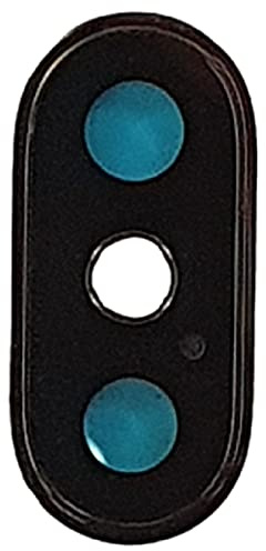 Smartex® Glas für Linse Rückkamera mit Rahmen kompatibel mit iPhone X - Schwarz