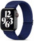 Migeec Armband für Apple Watch 38/40/41mm, Nylon Stretchy Sport Ersatzband für i Watch Serie 8/7/SE/6/5/4/3/2/1 - Blau