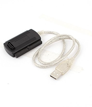 Ruilogod Enchufe UE USB 2.0 a SATA IDE 2.5 3.5 5.25 Kit de cable de adaptador externo